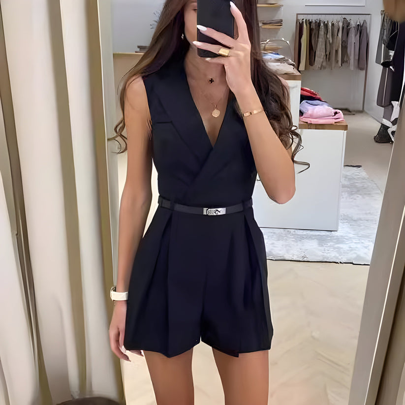Virosa - Sleeveless Elegant Summer Jumpsuit