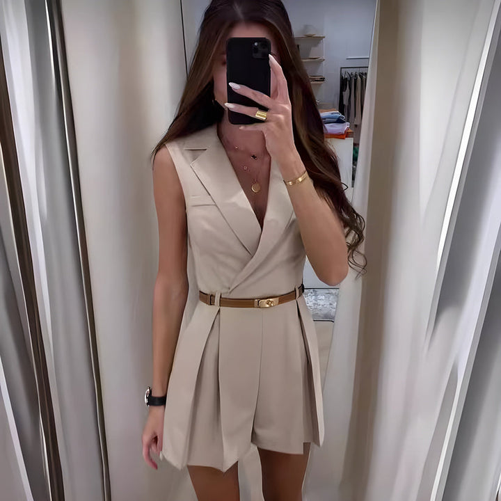 Virosa - Sleeveless Elegant Summer Jumpsuit