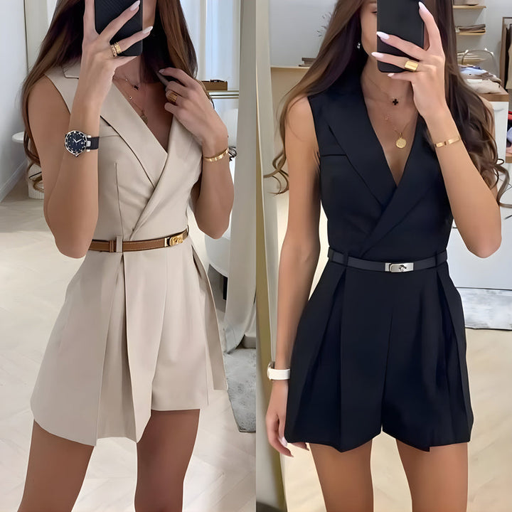 Virosa - Sleeveless Elegant Summer Jumpsuit