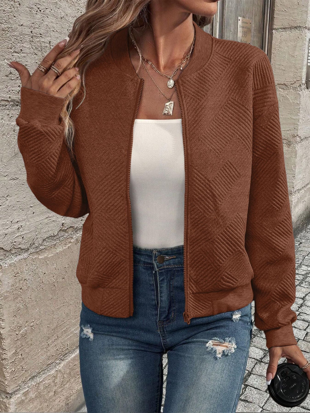 Juanita - Spring Jacket with Zipper