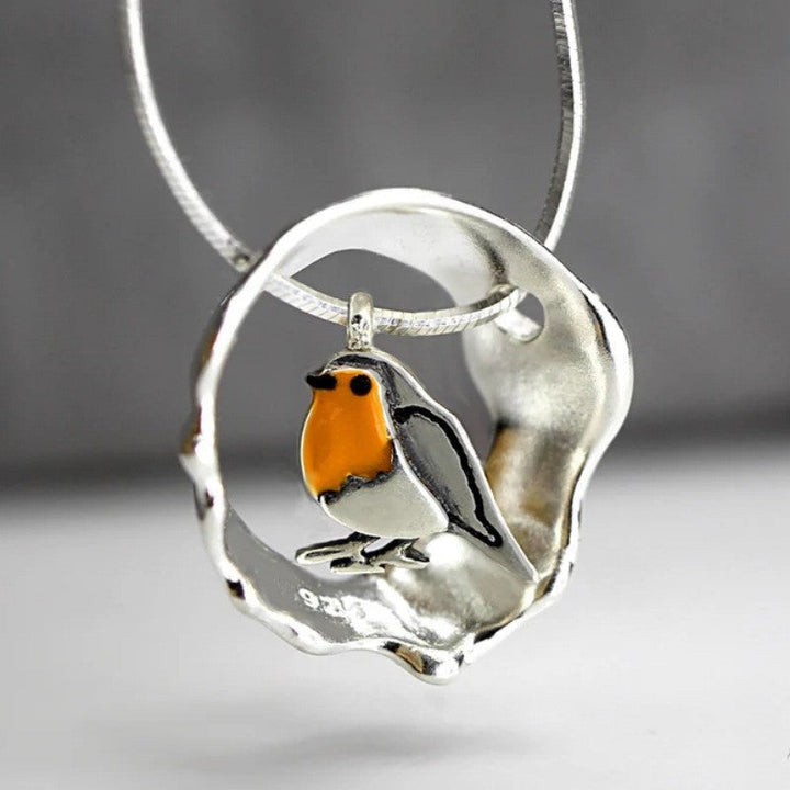 Cezarine -  Necklace With a Robin | 1+ 1 Free