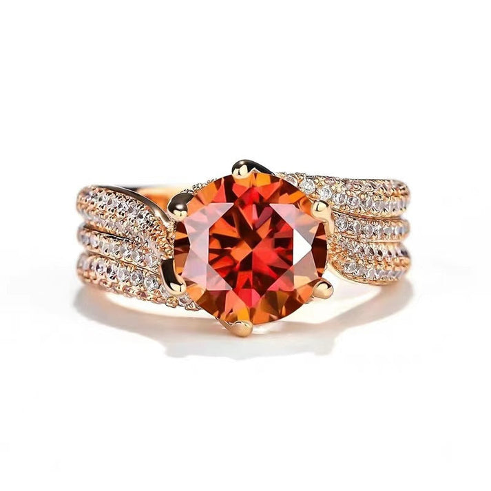 Halyna - 3-Carat Super Flash Moissanite Ring