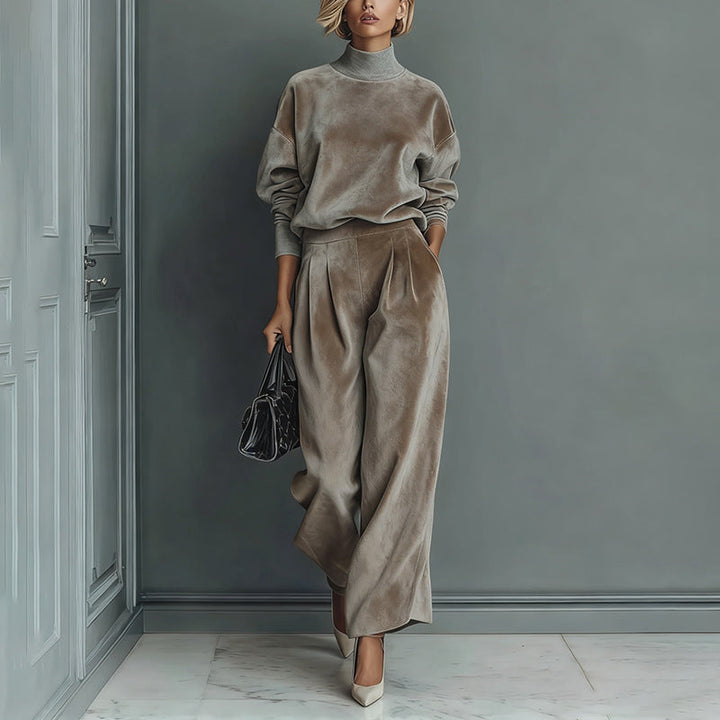 Lironah - Comfortable Leisure Warm Two Piece Set