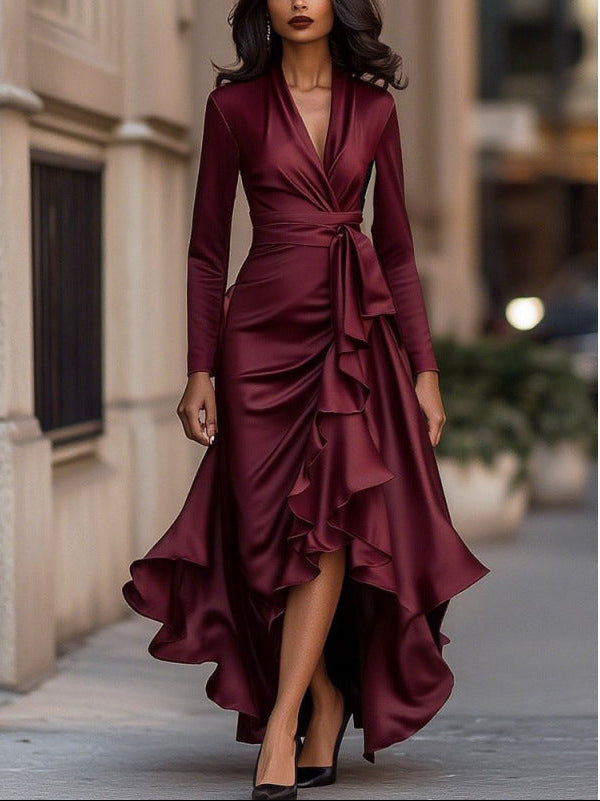 Arina - Elegant Ruffled Maxi Dress