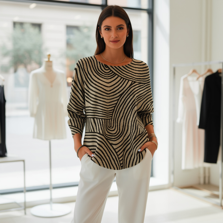 Neisha - Long Sleeve Round Neck T-Shirt