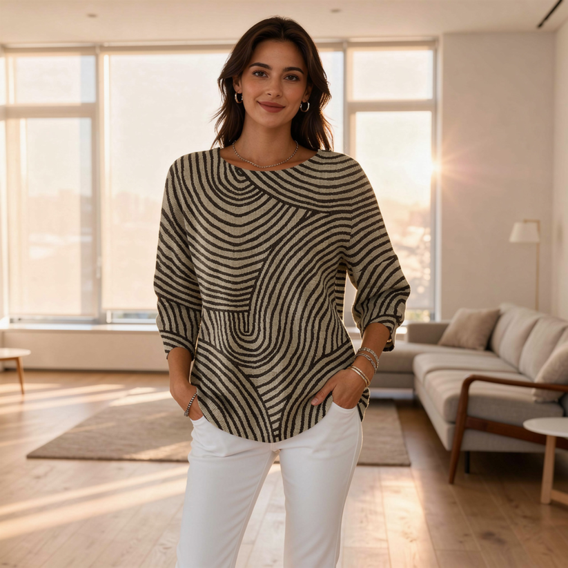 Neisha - Long Sleeve Round Neck T-Shirt