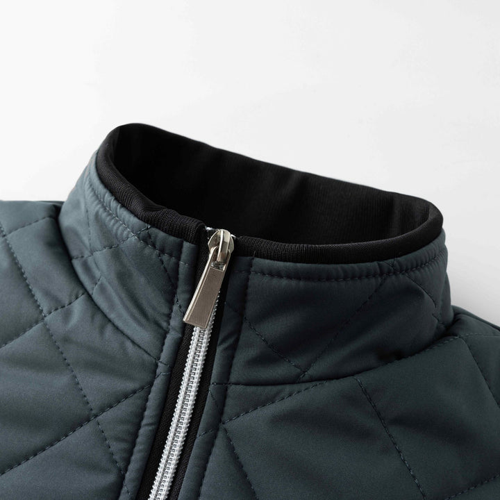 Hristo - Diamond Pattern Fleece Lined Jacket