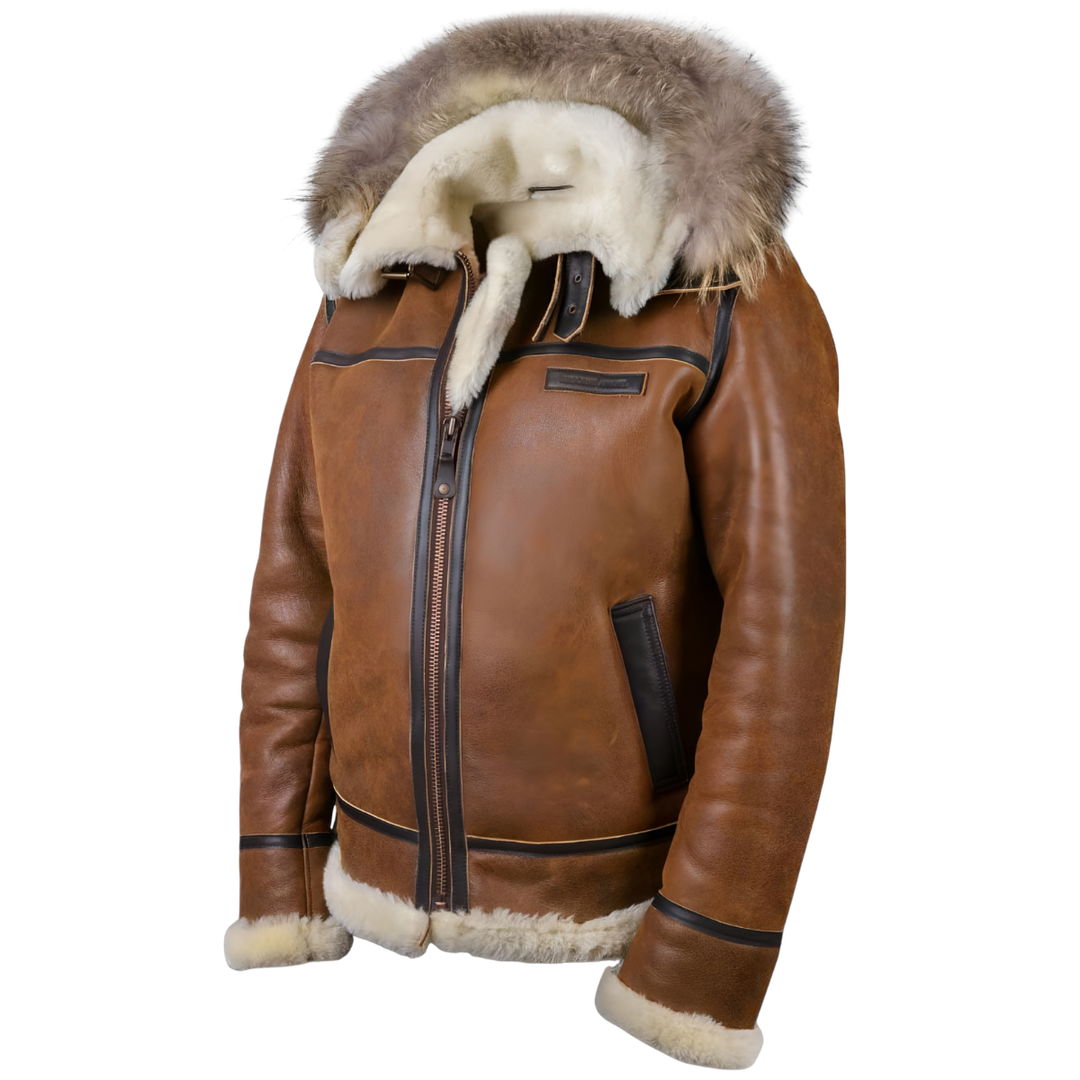 Grantham - Bomber Jacket with Fur Hood