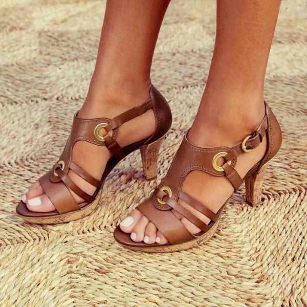 Rozenn - High Heel Sandals With Ankle Strap
