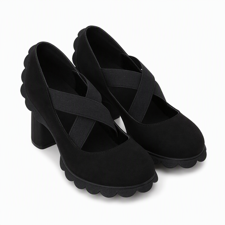 Oriaeaura - Mary Jane Style Shoes With Crossed Straps