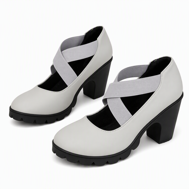 Oriaeaura - Mary Jane Style Shoes With Crossed Straps