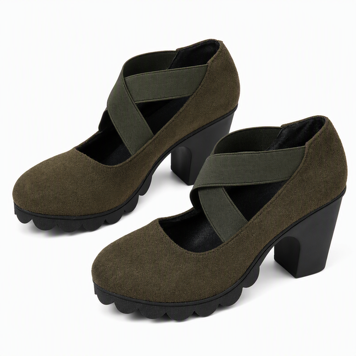 Oriaeaura - Mary Jane Style Shoes With Crossed Straps