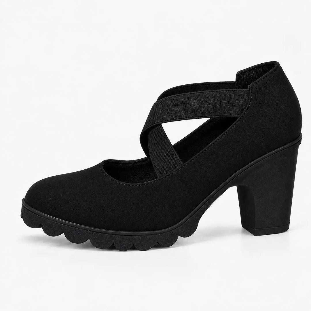 Oriaeaura - Mary Jane Style Shoes With Crossed Straps
