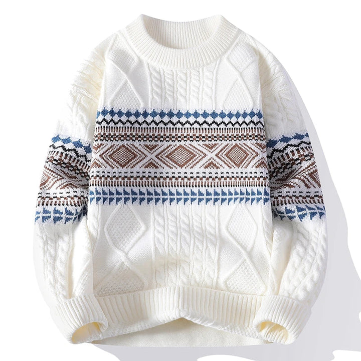 Isidoro - Comfortable Nordic Knit Sweater