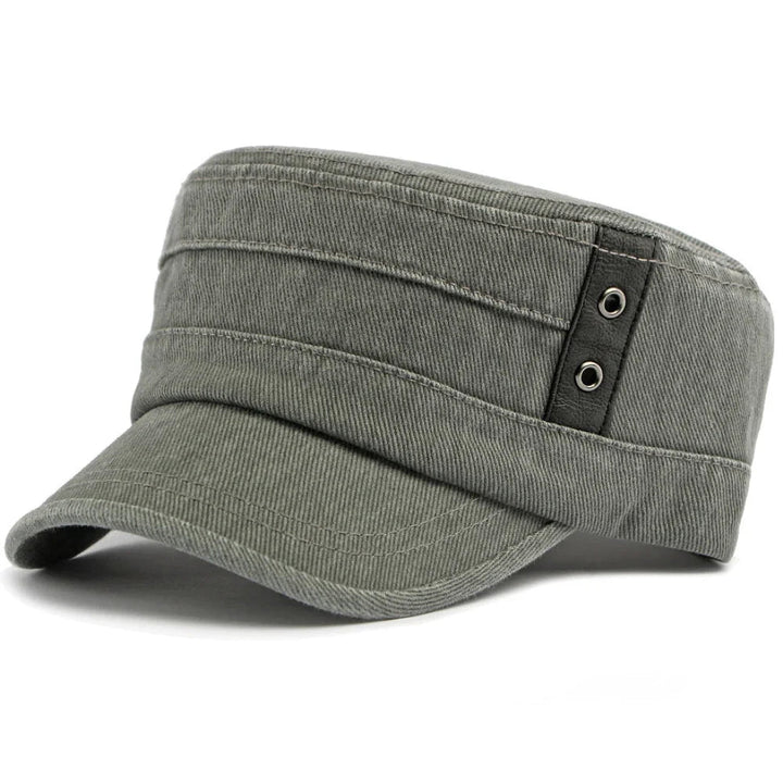 Pauzeasync - Denim Cap With Buckle Strap