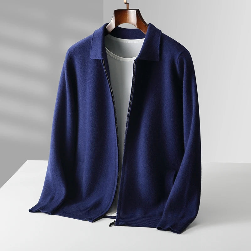 Quinton - Cashmere Cardigan With Zipper
