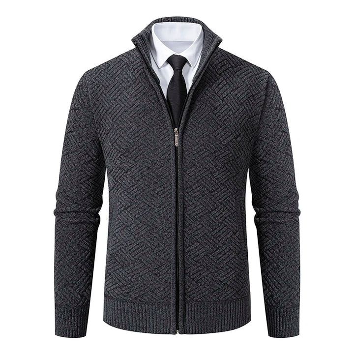 Guilherme - Chunky Knit Cardigan with Zipper