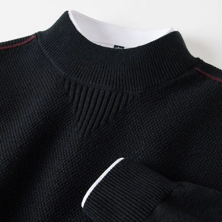 Calanthe - Long Sleeve Jacquard Sweater