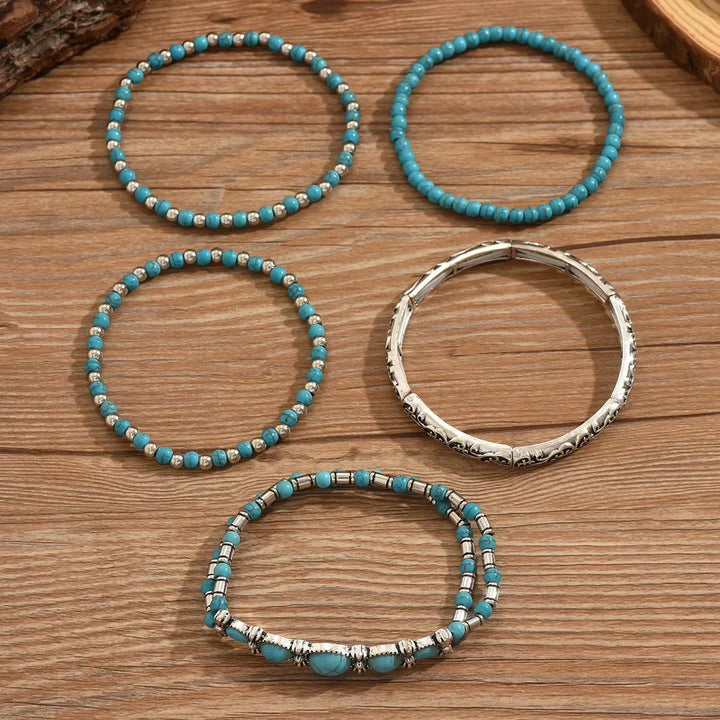 Nilay - Boho-Style Turquoise Bracelets