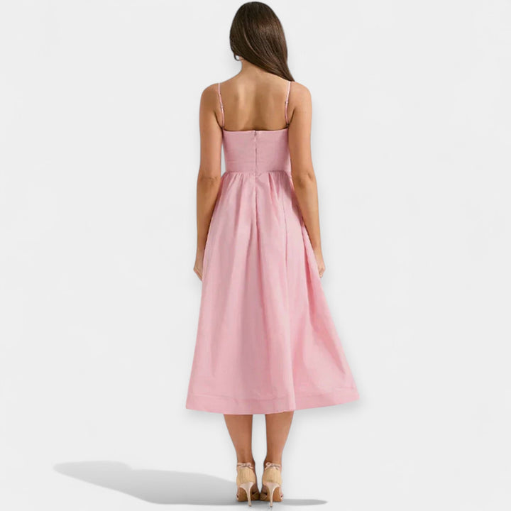 Shelley - Mini Dress With Round Neckline And Straps