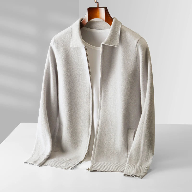 Quinton - Cashmere Cardigan With Zipper