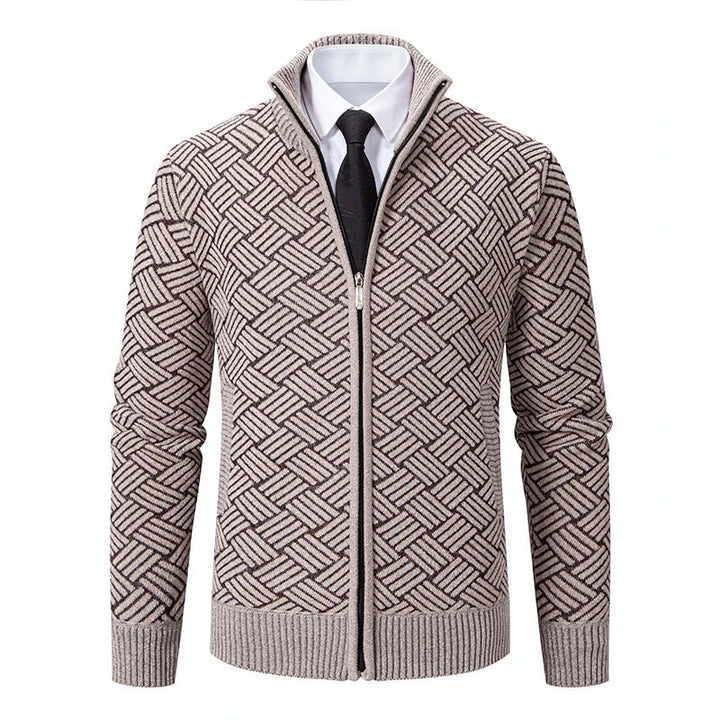 Guilherme - Chunky Knit Cardigan with Zipper