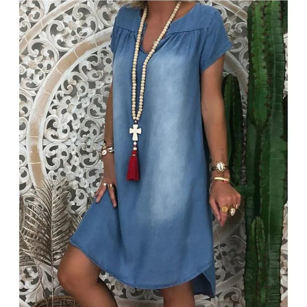 Alicja - Casual Denim Summer Dress