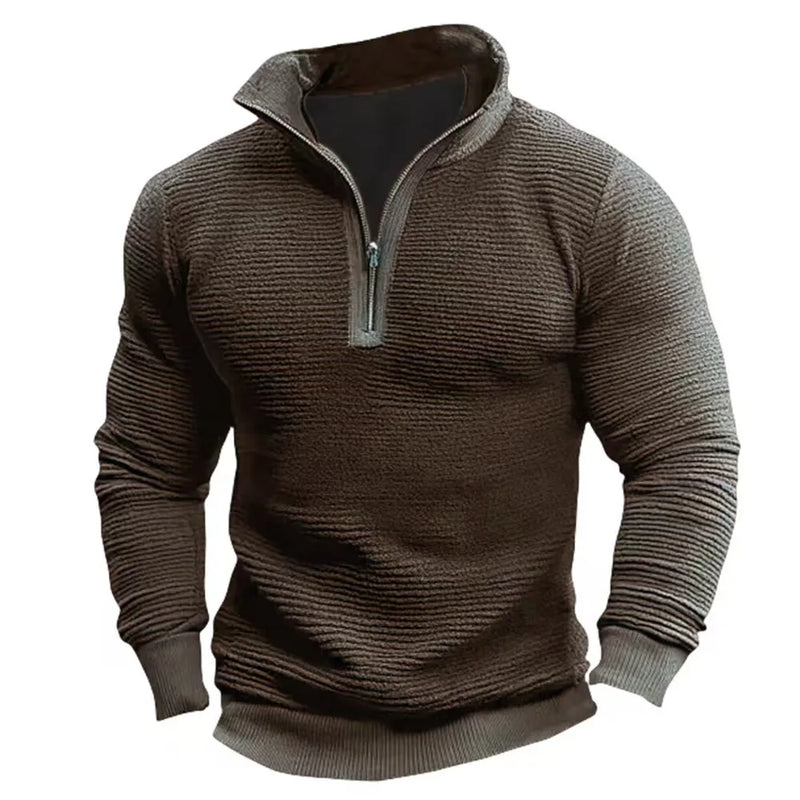 Saverio - Vintage Sweatshirt With Half Zipper