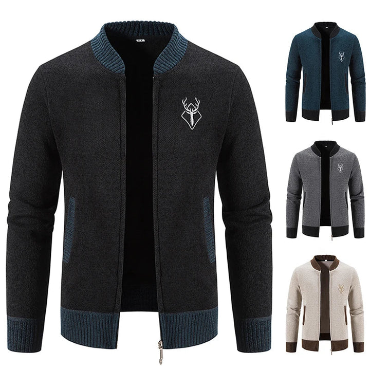 Ferrian - Knitted Cardigan With Zipper And Pockets