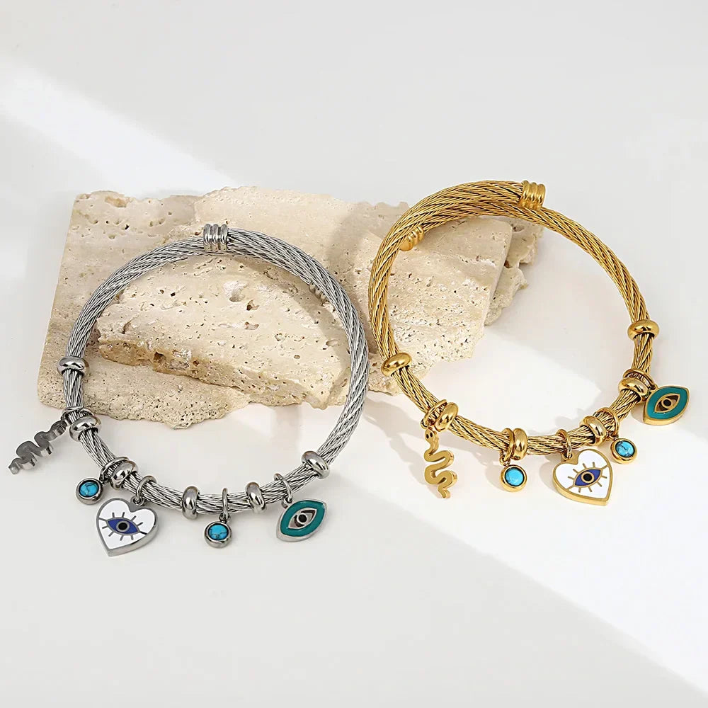 Nayvia - Evil Eye Charm Bracelet