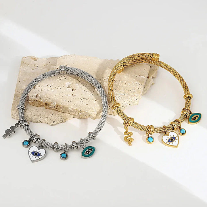 Nayvia - Evil Eye Charm Bracelet