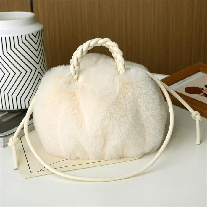 Narnia - Pumpkin Plush Shoulder Bag