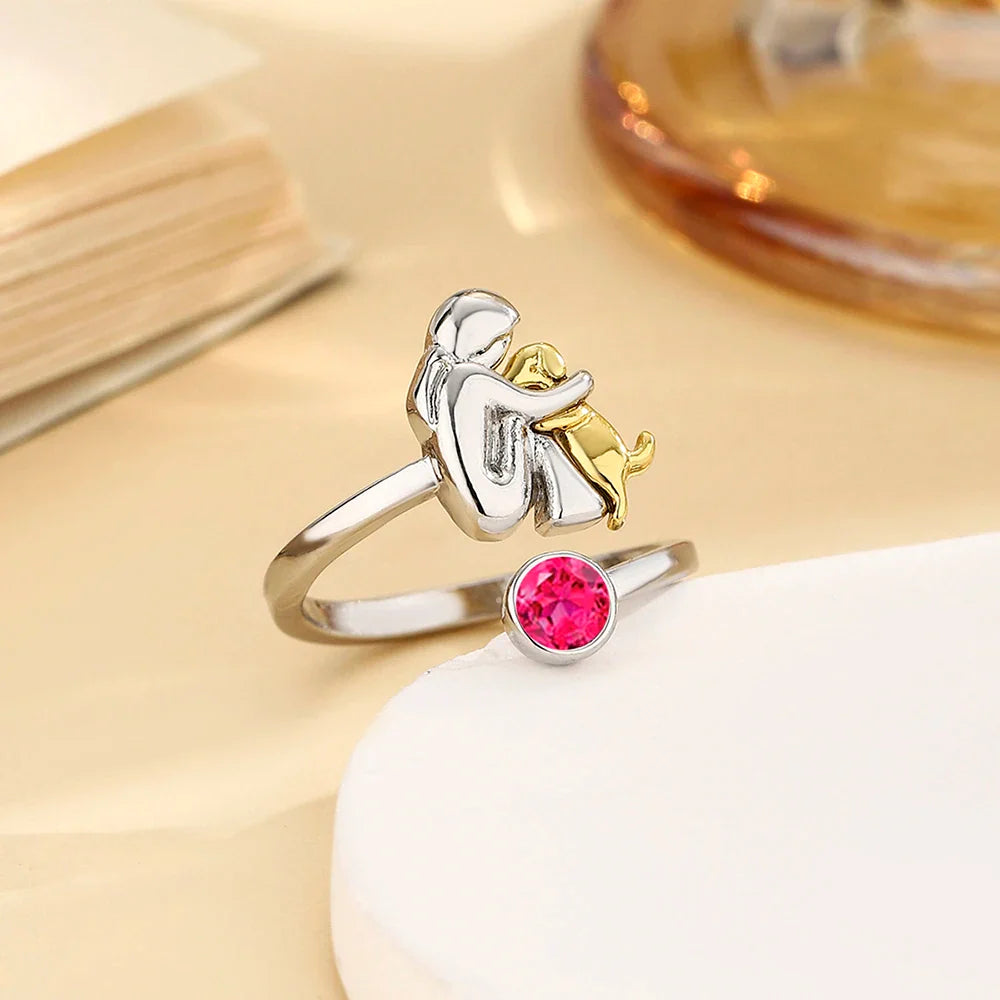 ForeverHug - Ring With Dog Icon