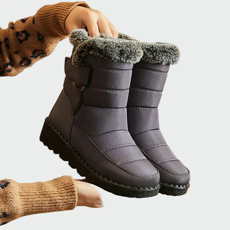 Kfirah - Snow Ankle Boots with Faux Fur