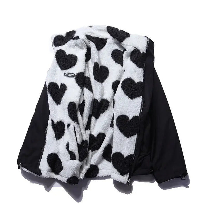 Almit - Long Sleeve Jacket With Heart Print