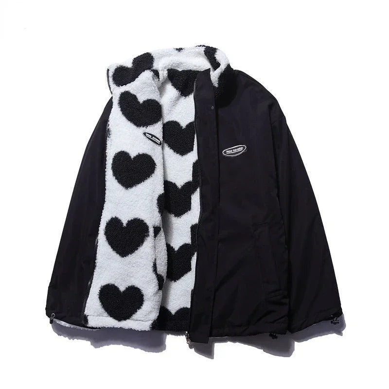 Almit - Long Sleeve Jacket With Heart Print