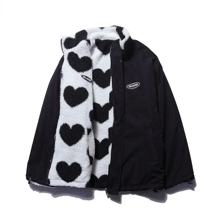 Almit - Long Sleeve Jacket With Heart Print