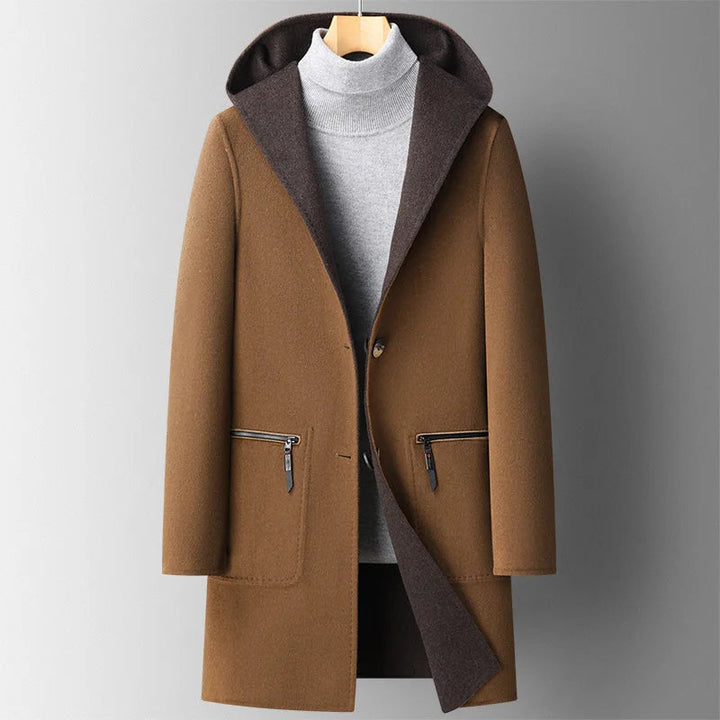 Yvina - Wool Hooded Overcoat
