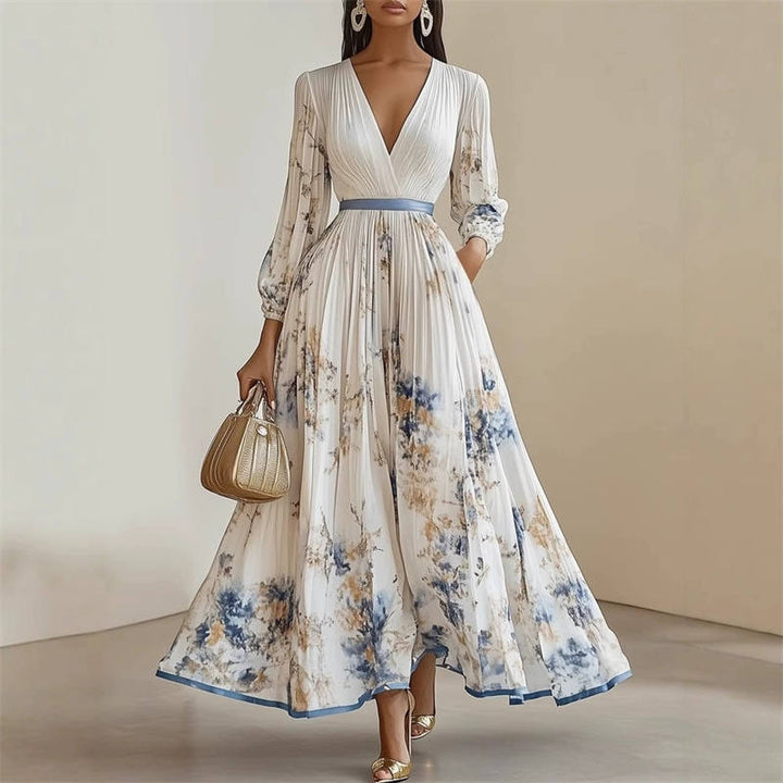 Pramudi - Elegant Long Sleeve Maxi Dress