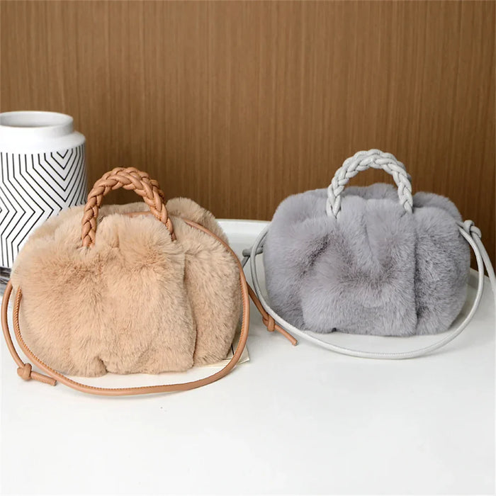 Narnia - Pumpkin Plush Shoulder Bag