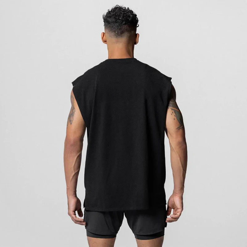Julius - Round Neck Vest With Open Side