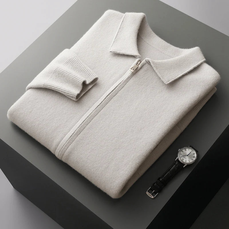 Quinton - Cashmere Cardigan With Zipper