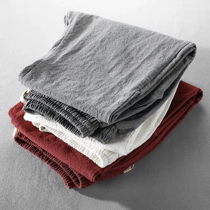 Clarke - Casual Drawstring Waist Linen Trouser