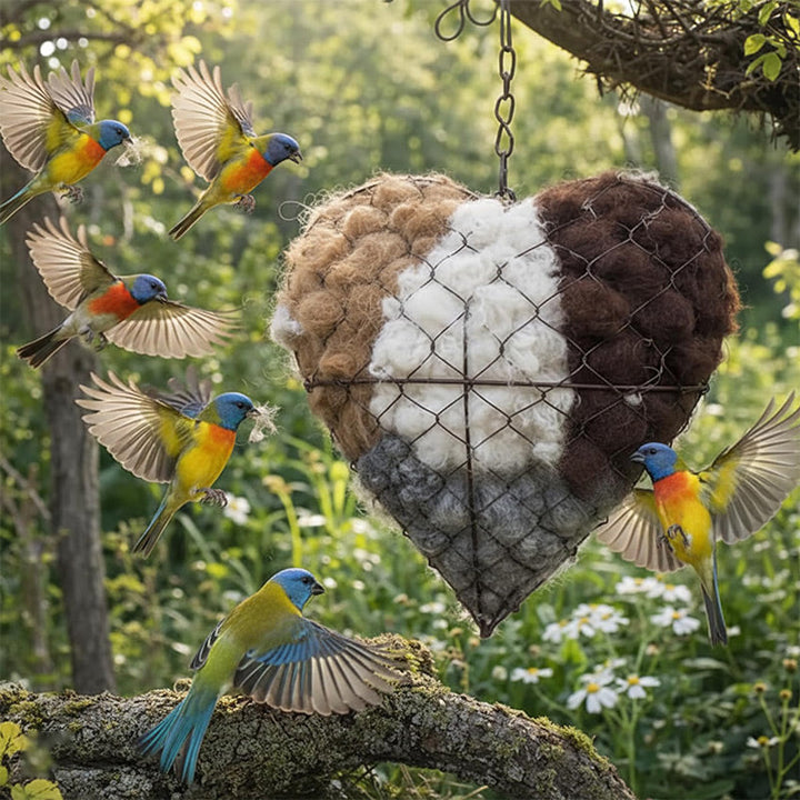 NestHeart - Soft Bird Heart for the Garden