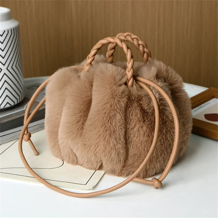 Narnia - Pumpkin Plush Shoulder Bag