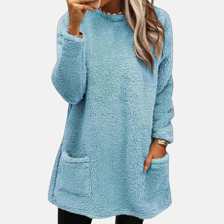 Oriella - Soft Fleece Sweater With Pocket