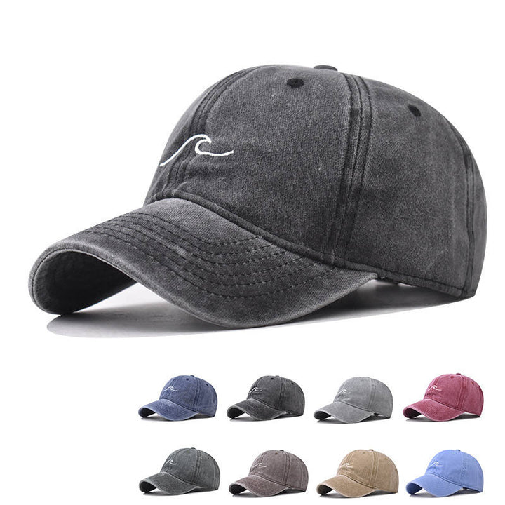 Erkan - Wave Ripple Embroidery Cap