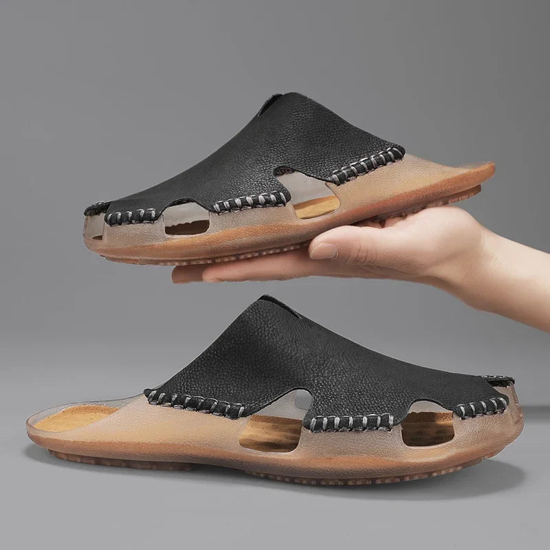 Hyman - Bayford Leather Slides