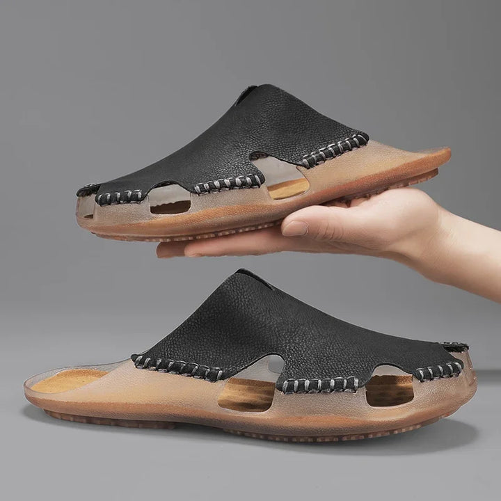 Hyman - Bayford Leather Slides