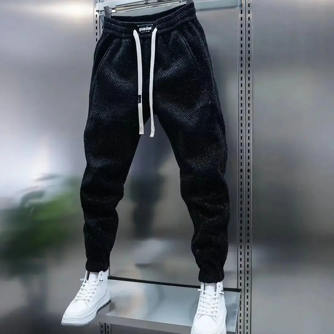 Jukka - Elastic Waist Trousers With Drawstring